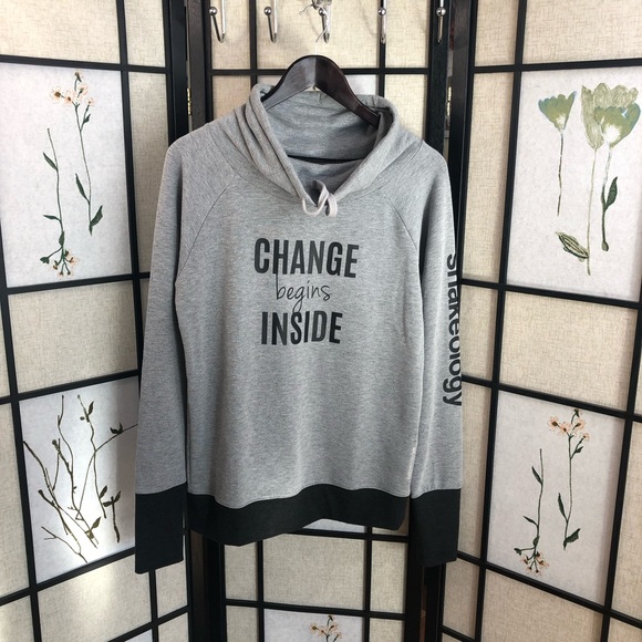 4 for 25$ Cowl Neck Sweater. Beachbody sports wear. Size Medium/Large. - Picture 2 of 5